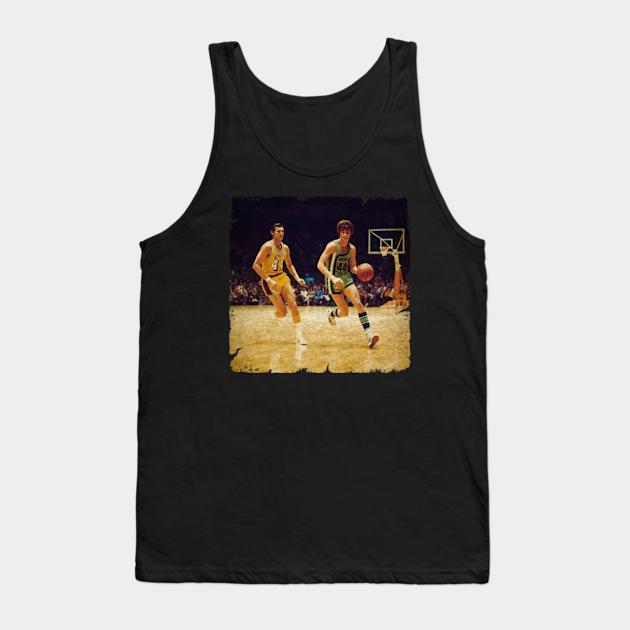 Pete 'Pistol' Maravich vs Jerry West 'The Logo' - Basketball - Tank Top